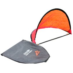 Foldbare fodboldm�l opsat til tr�ning og sm�spil.