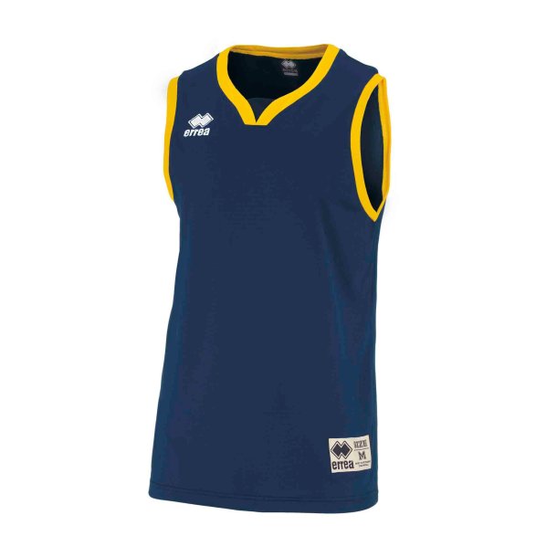 Errea | Basketball Spillertrje - Mrkebl/Gul