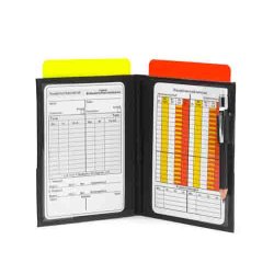 fodbolddommer s�t notesbog