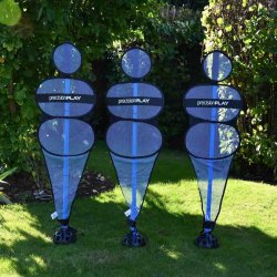 PrecisionPLAY pop up skudmands s�t til b�rn med 3 tr�ningsskudm�nd til frispark og fodboldtr�ning