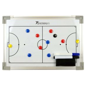 Precision futsal taktiktavle 45x30 cm magnetisk. Inkl. magneter, tuscher, visker og taske. Perfekt til trnere.