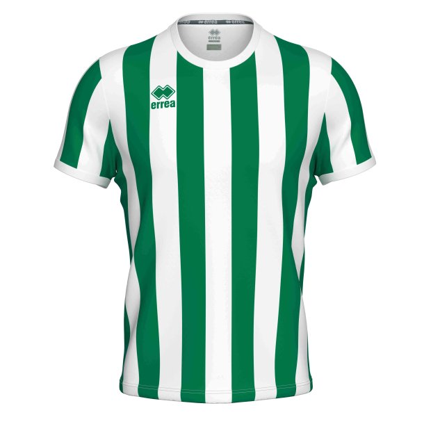 Errea Stribet Spillertrje | Grn/Hvid