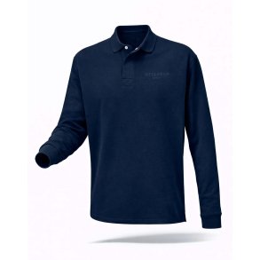 Hellerup sport lang�rmet poloshirt m�rkebl�