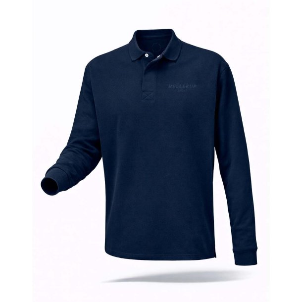 Hellerup sport lang�rmet poloshirt m�rkebl�