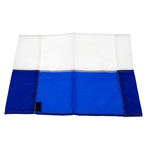 Hjrneflag - Hvid/Bl