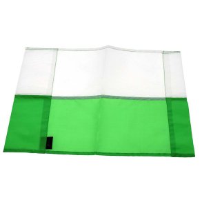 Hjrneflag - Hvid/Grn