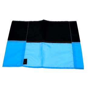 Hjrneflag - Sort/Lysebl