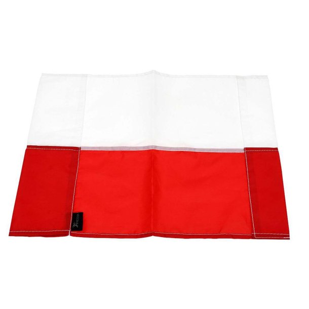 Hjrneflag - Hvid/Rd