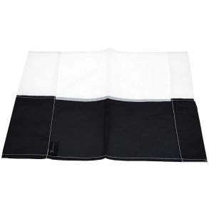 Hjrneflag - Sort/Hvid