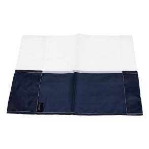 Hjrneflag - Hvid/Mrkebl