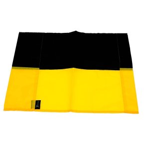 Hjrneflag - Sort/Gul
