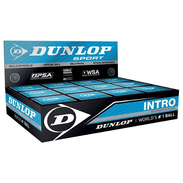 Dunlop Intro Squashbolde - 12 stk.