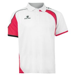 herre poloshirt str. 5xl nedsat, hvid med r�d