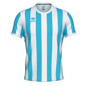 Errea Stribet Spillertrje | Lysebl/Hvid