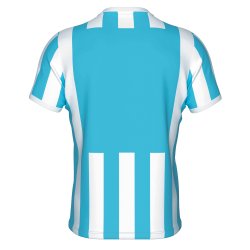 Errea Stribet Spillertrje | Lysebl/Hvid