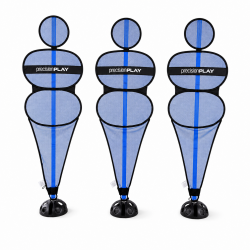 PrecisionPLAY pop up skudmands s�t til b�rn med 3 tr�ningsskudm�nd til frispark og fodboldtr�ning