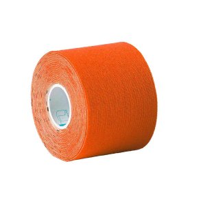 Orange Ultimate Performance PFAS-fri Kinesiology Tape 50 mm x 5 m til st�tte af muskler og led under sport og tr�ning.