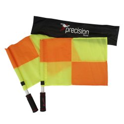 Linjedommerflag 2 stk. - Gul/Orange