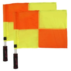 Linjedommerflag 2 stk. - Gul/Orange