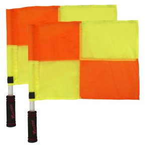 Linjedommerflag 2 stk. - Gul/Orange