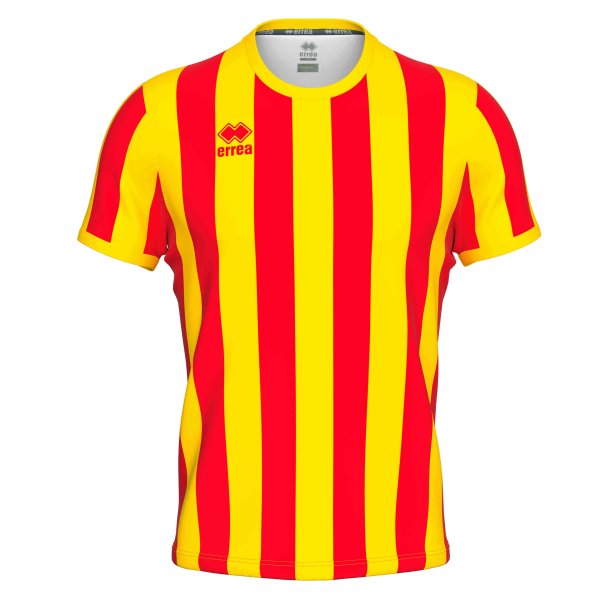 Errea Stribet Spillertrje | Rd/Gul