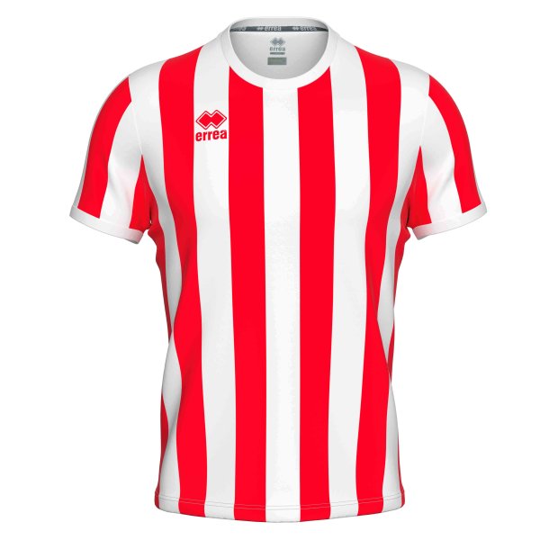 Errea Stribet Spillertrje | Rd/Hvid