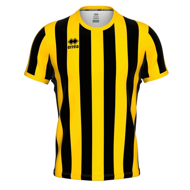 Errea Stribet Spillertrje | Sort/Gul