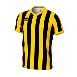 Errea Stribet Spillertrje | Sort/Gul