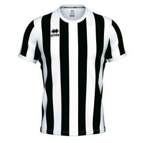 Errea Stribet Spillertrje | Sort/Hvid