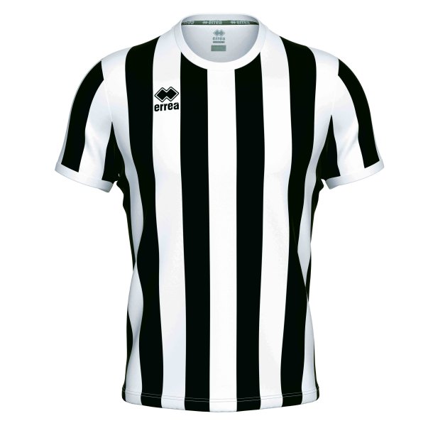Errea Stribet Spillertrje | Sort/Hvid