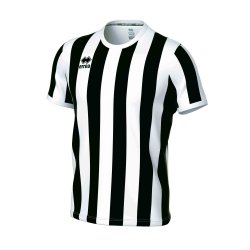 Errea Stribet Spillertrje | Sort/Hvid