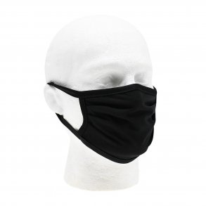 Mundbind i Sort Stof - Senior