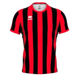 Errea Stribet Spillertrje | Sort/Rd