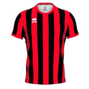 Errea Stribet Spillertrje | Sort/Rd