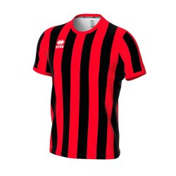 Errea Stribet Spillertrje | Sort/Rd
