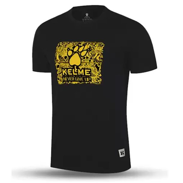Kelme T-shirt - Sort m Guld