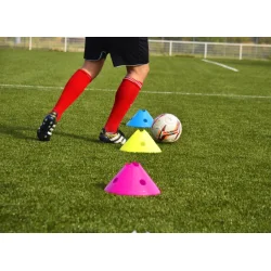 Store trningsmarkrer i fleksibel PVC til sport og trning