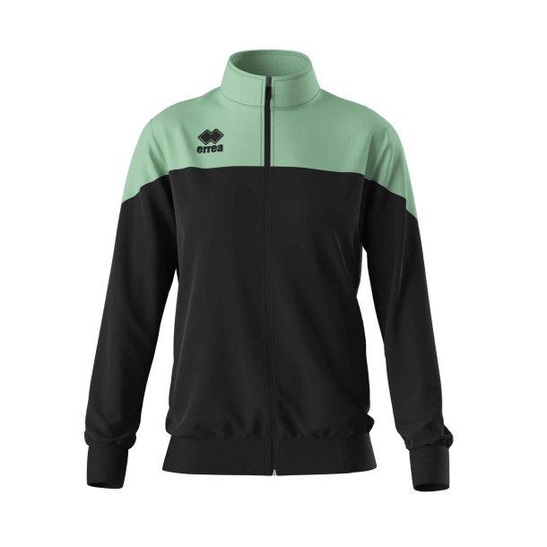 trningsjakke damemodel sort-grn 