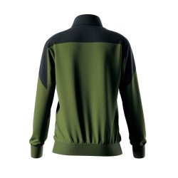 trningsjakke damemodel sort-militrgrn