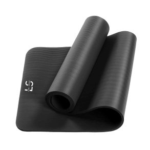 LS Fitnessmtte 10 mm | Sort