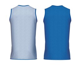 Errea Wing Double basketballtop | Bl/Hvid