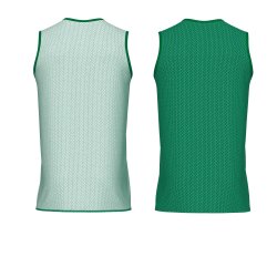 Errea Wing Double basketballtop | Grn/Hvid