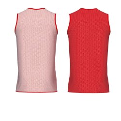 Errea Wing Double basketballtop | Rd/Hvid