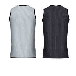 Errea Wing Double basketballtop | Sort/Hvid