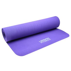 Urban Fitness yogam�tte 6 mm i TPE, 183 x 61 cm, med struktureret overflade og god polstring til yoga, pilates og hjemmetr�ning. Lilla